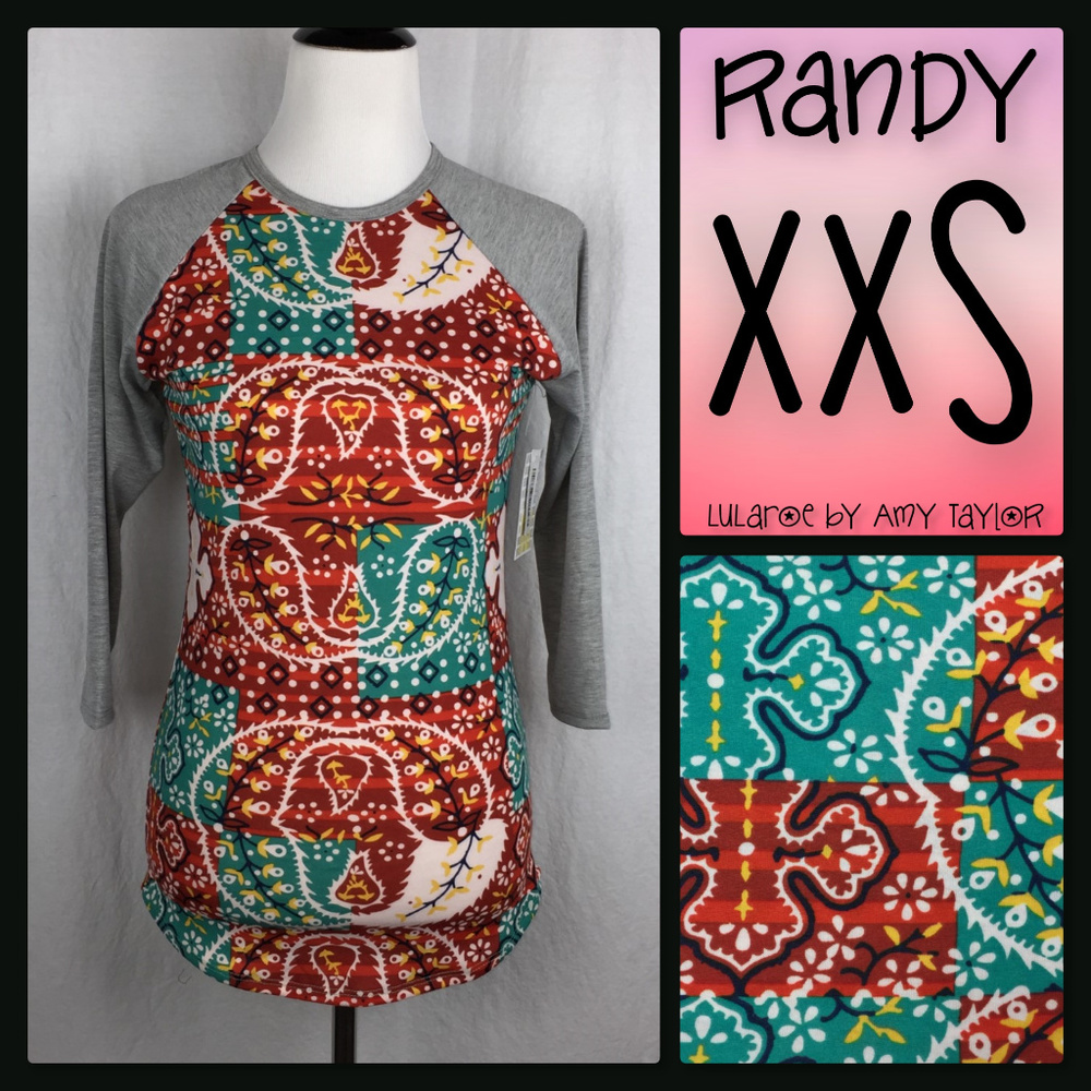 NWT LuLaRoe Randy Tee - XXS